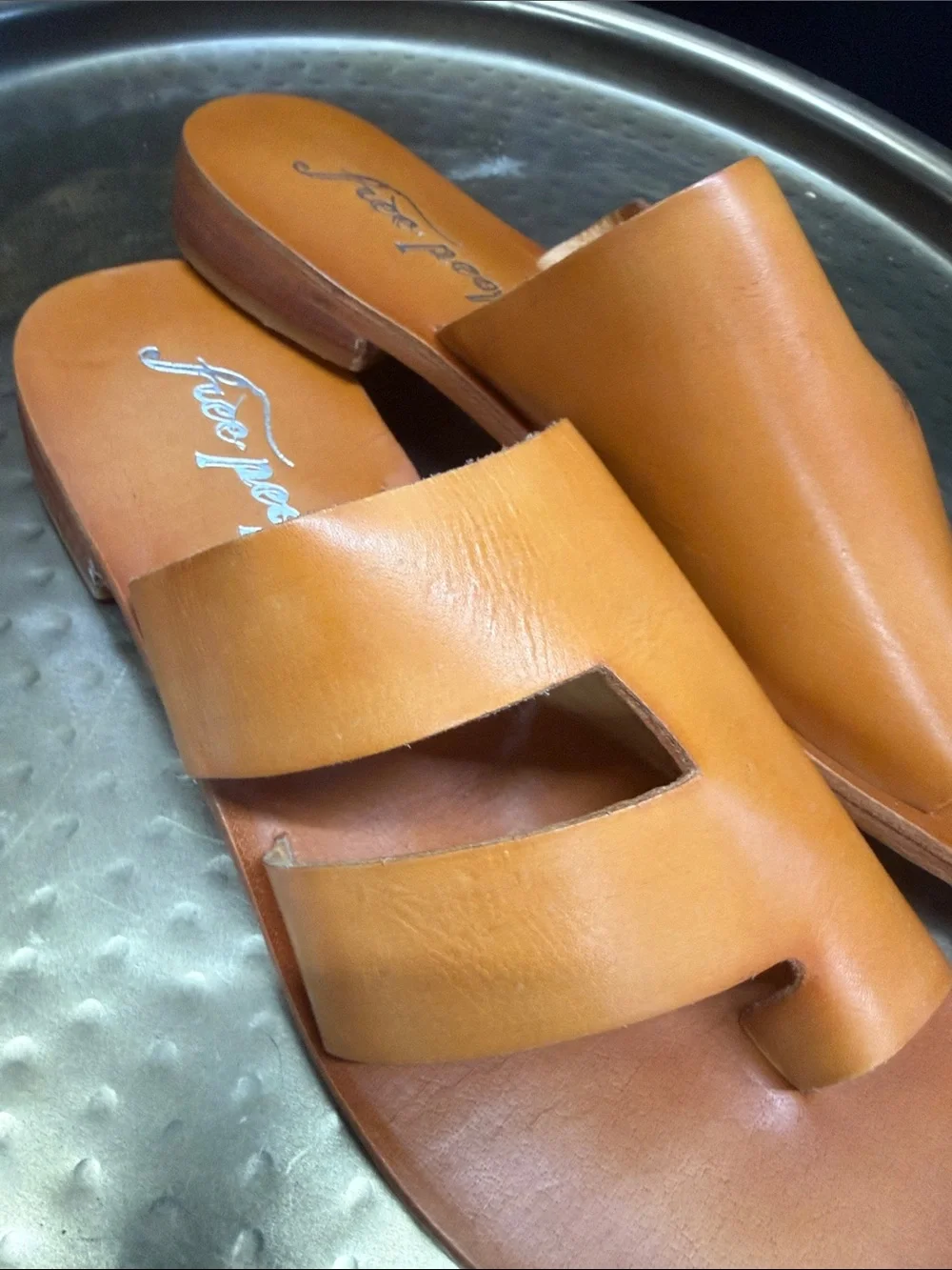 Free People Leather Slip-On Sandals - Picture 5 of 9